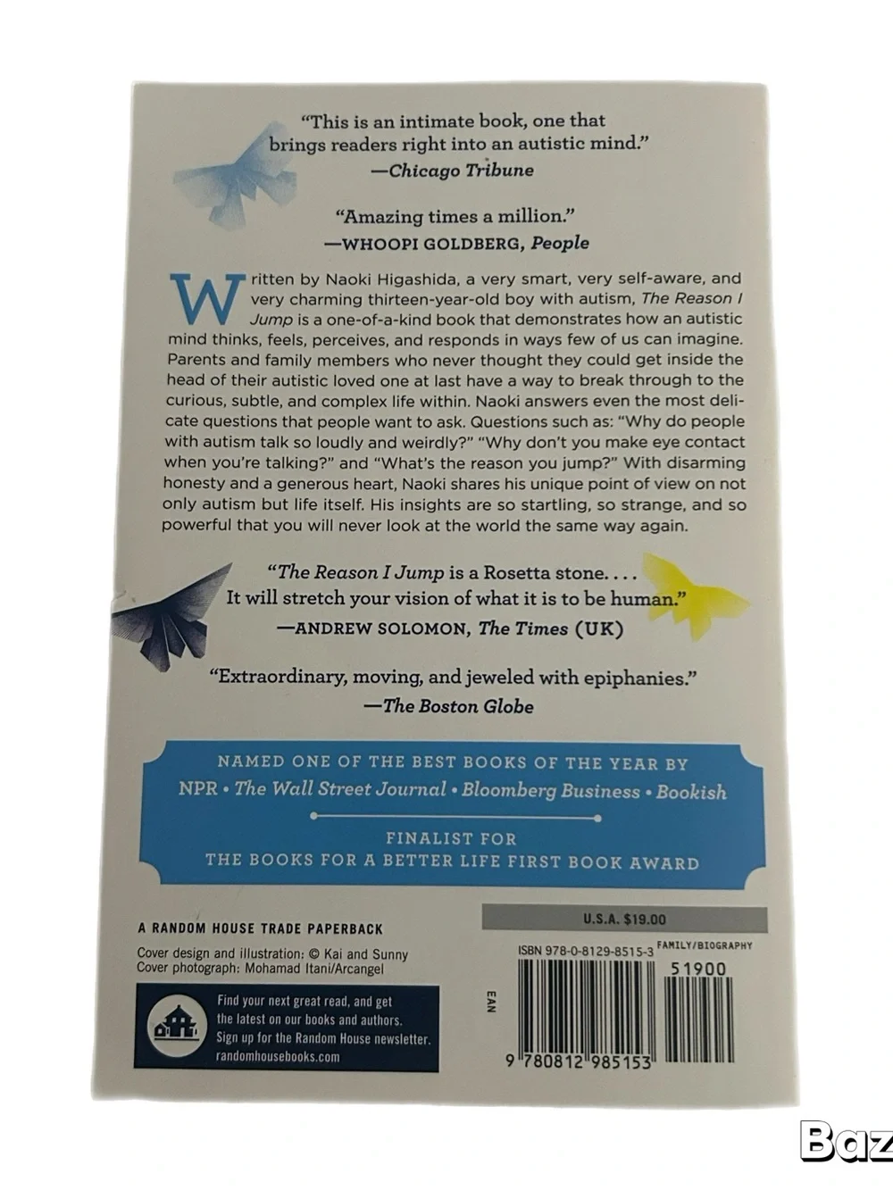 The Reason I Jump by Naoki Higashida - Paperback